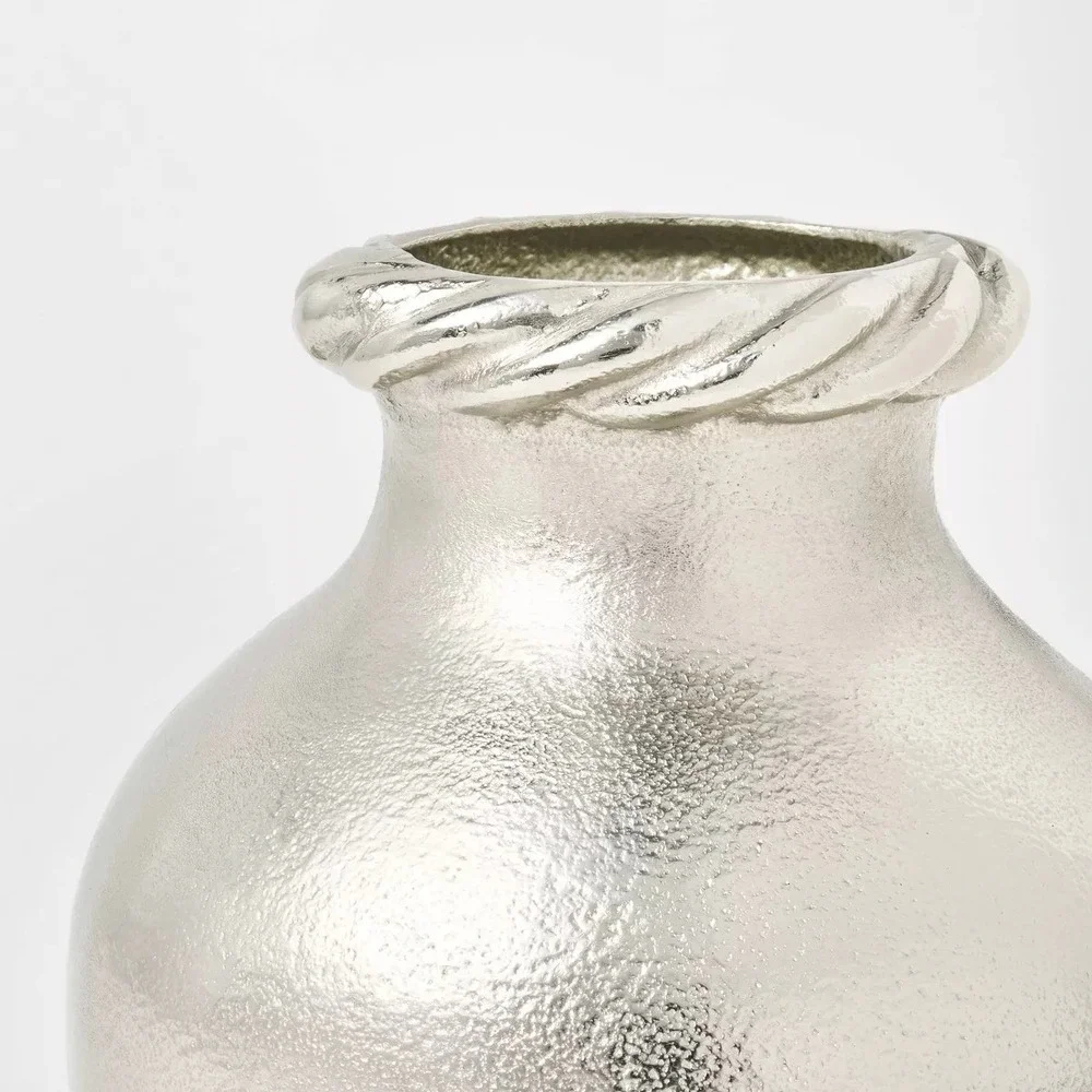 Cast Metal Small Vase Silver - Threshold Studio McGee, Target